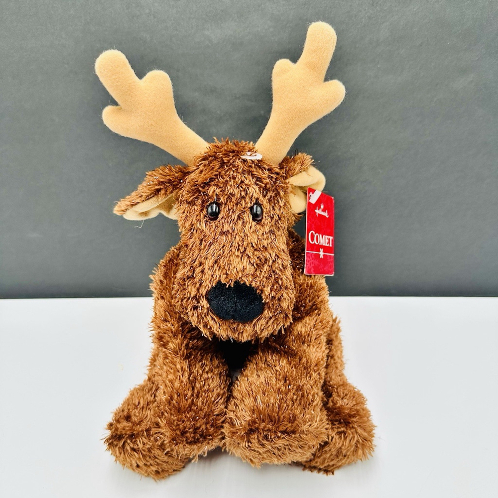 Hallmark Comet Reindeer Plush Retired 11” Christmas With Tag Stuffed Animal